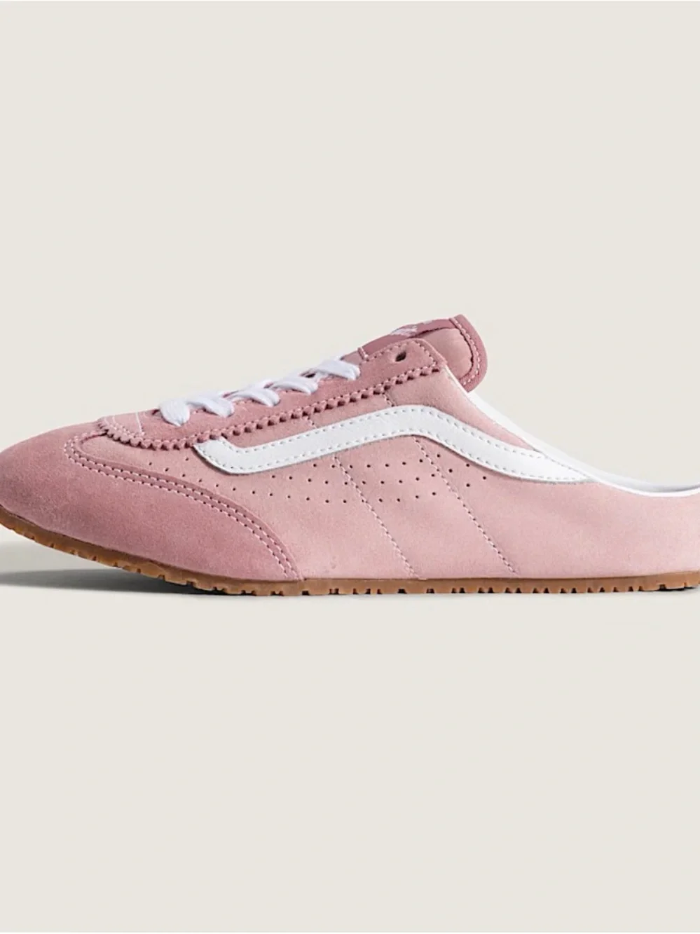 Vans Super Lowpro Mule in Pink Suede Size 8 New